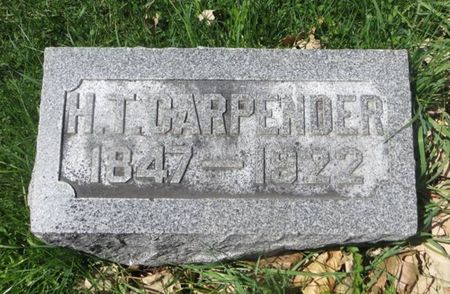 CARPENDER, H. T. - Dubuque County, Iowa | H. T. CARPENDER 
