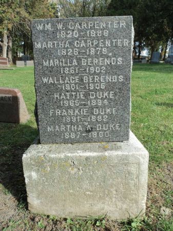 CARPENTER, WM. W. - Dubuque County, Iowa | WM. W. CARPENTER 