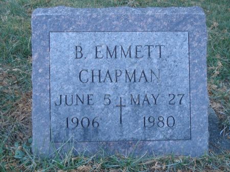 CHAPMAN, B. EMMETT - Dubuque County, Iowa | B. EMMETT CHAPMAN 