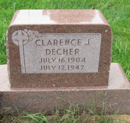 CLARENCE J., DECHER - Dubuque County, Iowa | DECHER CLARENCE J. 