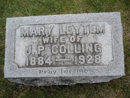 COLLING, MARY - Dubuque County, Iowa | MARY COLLING 