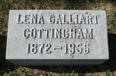 GALLIART COTTINGHAM, LENA - Dubuque County, Iowa | LENA GALLIART COTTINGHAM 