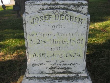 DECHER, JOSEF - Dubuque County, Iowa | JOSEF DECHER 
