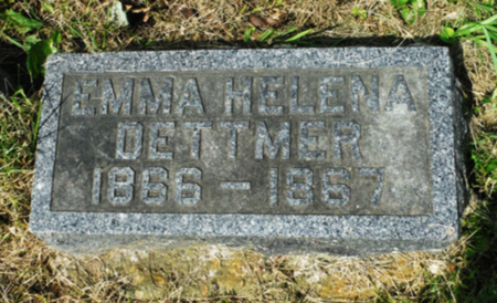 DETTMER, EMMA HELENA - Dubuque County, Iowa | EMMA HELENA DETTMER 