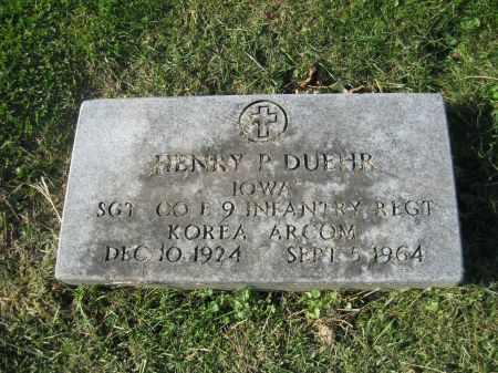 DUEHR, HENRY P. - Dubuque County, Iowa | HENRY P. DUEHR 