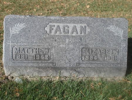 FAGAN, ELIZABETH - Dubuque County, Iowa | ELIZABETH FAGAN 