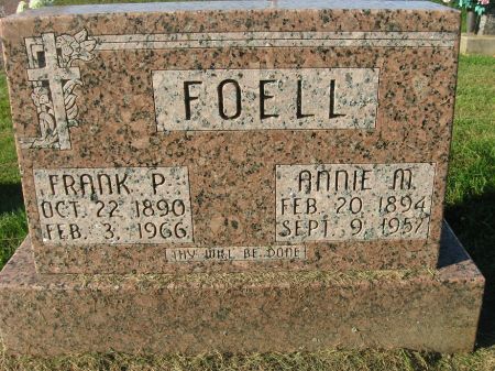 FOELL, ANNIE M. - Dubuque County, Iowa | ANNIE M. FOELL 