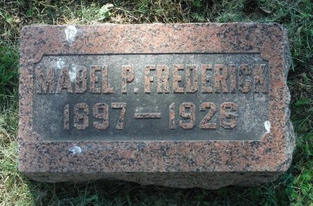 FREDERICK, MABEL P. - Dubuque County, Iowa | MABEL P. FREDERICK 