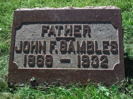 GAMBLES, JOHN F. - Dubuque County, Iowa | JOHN F. GAMBLES 