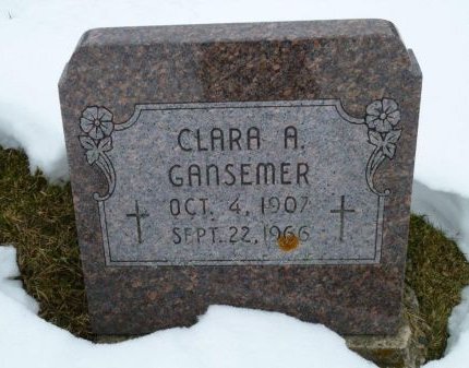 GANSEMER, CLARA A. - Dubuque County, Iowa | CLARA A. GANSEMER 