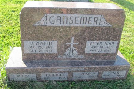 GANSEMER, JOHN - Dubuque County, Iowa | JOHN GANSEMER 