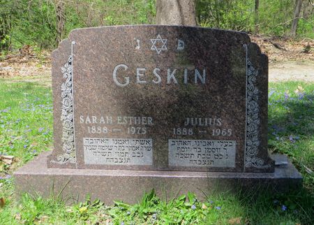 GESKIN, SARAH ESTHER - Dubuque County, Iowa | SARAH ESTHER GESKIN 