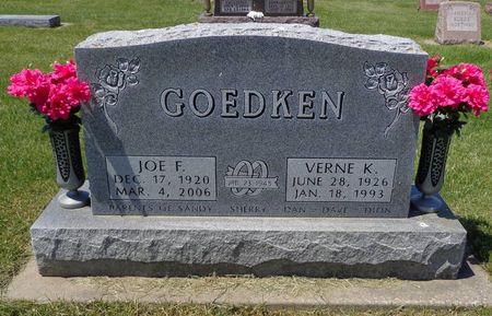 GOEDKEN, VERNE K. - Dubuque County, Iowa | VERNE K. GOEDKEN 