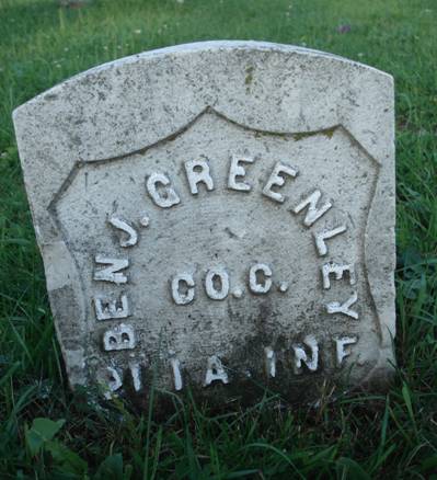 GREENLEY, BENJAMIN - Dubuque County, Iowa | BENJAMIN GREENLEY 