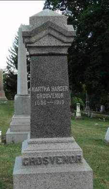 GROSVENOR, MARTHA HARGER - Dubuque County, Iowa | MARTHA HARGER GROSVENOR 