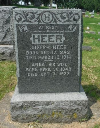 HEER, ANNA - Dubuque County, Iowa | ANNA HEER 