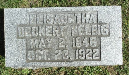 HELBIG, ELISABETHA - Dubuque County, Iowa | ELISABETHA HELBIG 