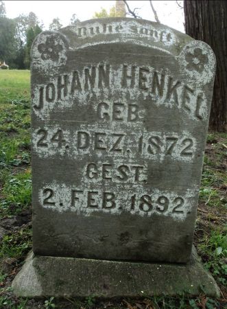 HENKEL, JOHANN - Dubuque County, Iowa | JOHANN HENKEL 