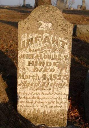 HINDE, INFANT  - Dubuque County, Iowa | INFANT  HINDE 
