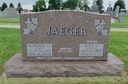 JAEGER, ALICE C. - Dubuque County, Iowa | ALICE C. JAEGER 