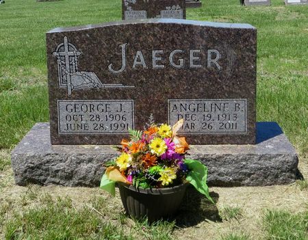 WOLFE JAEGER, ANGELINE B. - Dubuque County, Iowa | ANGELINE B. WOLFE JAEGER 