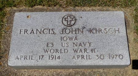 KIRSCH, FRANCIS JOHN - Dubuque County, Iowa | FRANCIS JOHN KIRSCH 
