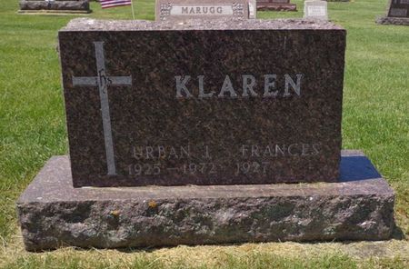KLAREN, URBAN J. - Dubuque County, Iowa | URBAN J. KLAREN 