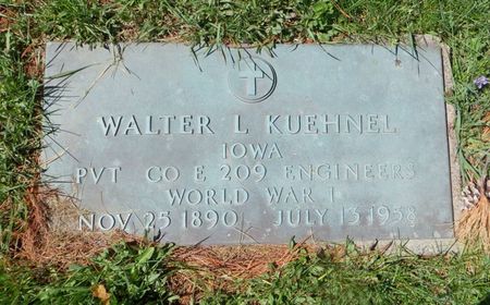 KUEHNEL, WALTER C. - Dubuque County, Iowa | WALTER C. KUEHNEL 