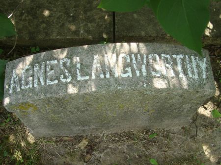 LANGWORTHY, AGNES - Dubuque County, Iowa | AGNES LANGWORTHY 