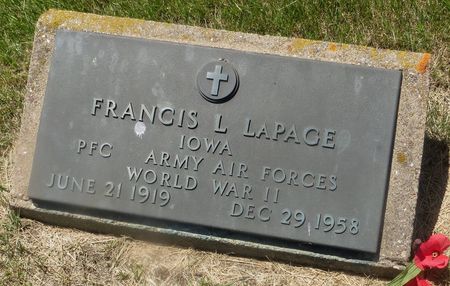 LA PAGE, FRANCIS L. - Dubuque County, Iowa | FRANCIS L. LA PAGE 