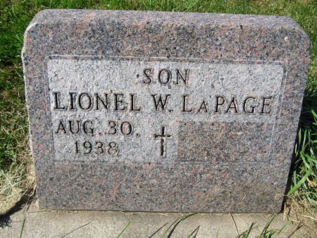 LA PAGE, LIONEL W. - Dubuque County, Iowa | LIONEL W. LA PAGE 