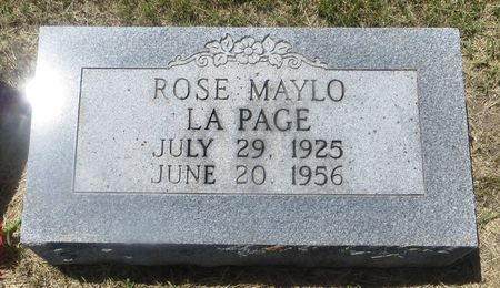 MAYLO LA PAGE, ROSE - Dubuque County, Iowa | ROSE MAYLO LA PAGE 