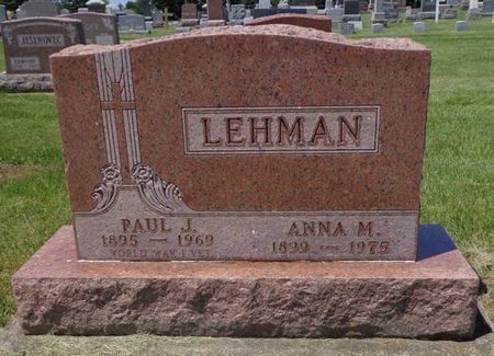 LEHMAN, ANNA M. - Dubuque County, Iowa | ANNA M. LEHMAN 