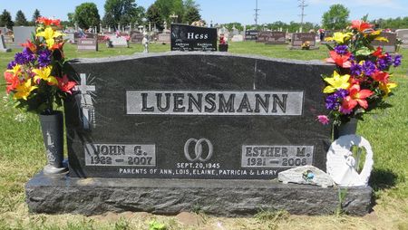 LUENSMANN, ESTHER M. - Dubuque County, Iowa | ESTHER M. LUENSMANN 