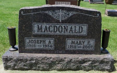 MACDONALD, MARY F. - Dubuque County, Iowa | MARY F. MACDONALD 