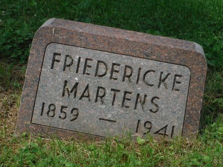 MARTENS, FREDERICKE - Dubuque County, Iowa | FREDERICKE MARTENS 