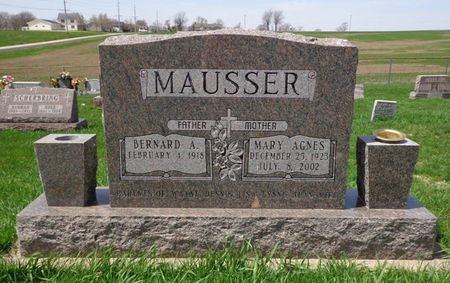 MAUSSER, MARY AGNES - Dubuque County, Iowa | MARY AGNES MAUSSER 