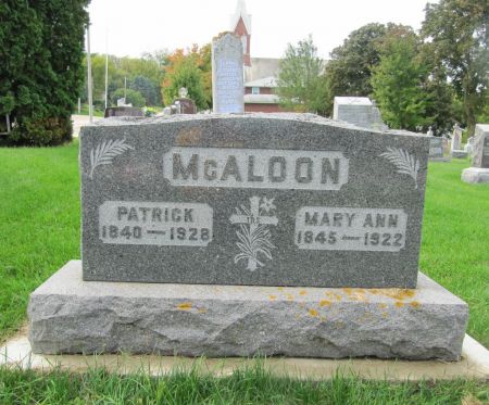 MC ALOON, MARY ANN - Dubuque County, Iowa | MARY ANN MC ALOON 