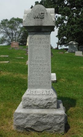 MORROW MCELRATH, ANNA - Dubuque County, Iowa | ANNA MORROW MCELRATH 