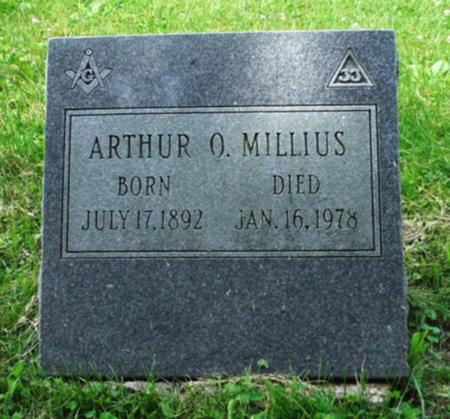 MILLIUS, ARTHUR OSCAR - Dubuque County, Iowa | ARTHUR OSCAR MILLIUS 