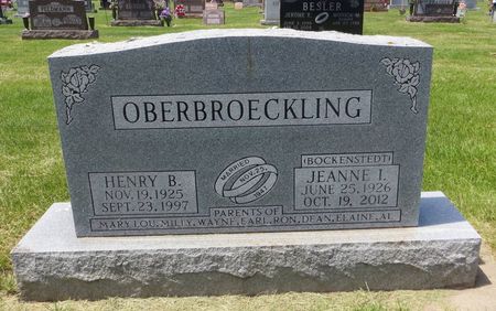OBERBROECKLING, JEANNE I. - Dubuque County, Iowa | JEANNE I. OBERBROECKLING 