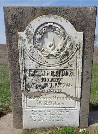 PRATHER, WM. W. - Dubuque County, Iowa | WM. W. PRATHER 