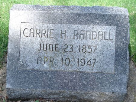 RANDALL, CARRIE H. - Dubuque County, Iowa | CARRIE H. RANDALL 
