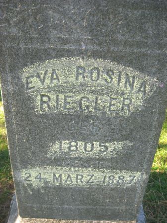 RIEGLER, EVA ROSINA - Dubuque County, Iowa | EVA ROSINA RIEGLER 