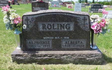 ROLING, ALPHONSE - Dubuque County, Iowa | ALPHONSE ROLING 