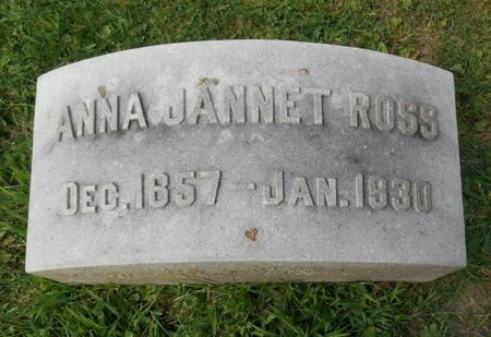ROSS, ANNA JANNET - Dubuque County, Iowa | ANNA JANNET ROSS 