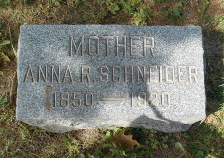 SCHNEIDER, ANNA R. - Dubuque County, Iowa | ANNA R. SCHNEIDER 