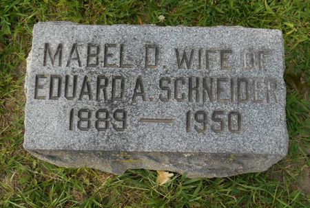 SCHNEIDER, MABEL D. - Dubuque County, Iowa | MABEL D. SCHNEIDER 