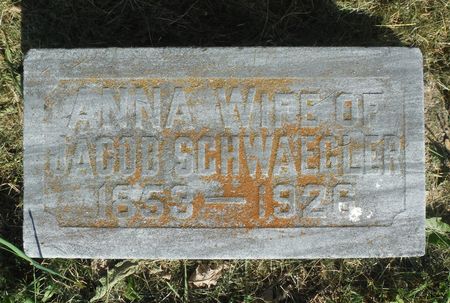 SCHWAEGLER, ANNA - Dubuque County, Iowa | ANNA SCHWAEGLER 