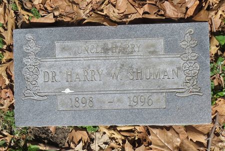 SHUMAN, DR, HARRY W. - Dubuque County, Iowa | DR, HARRY W. SHUMAN 